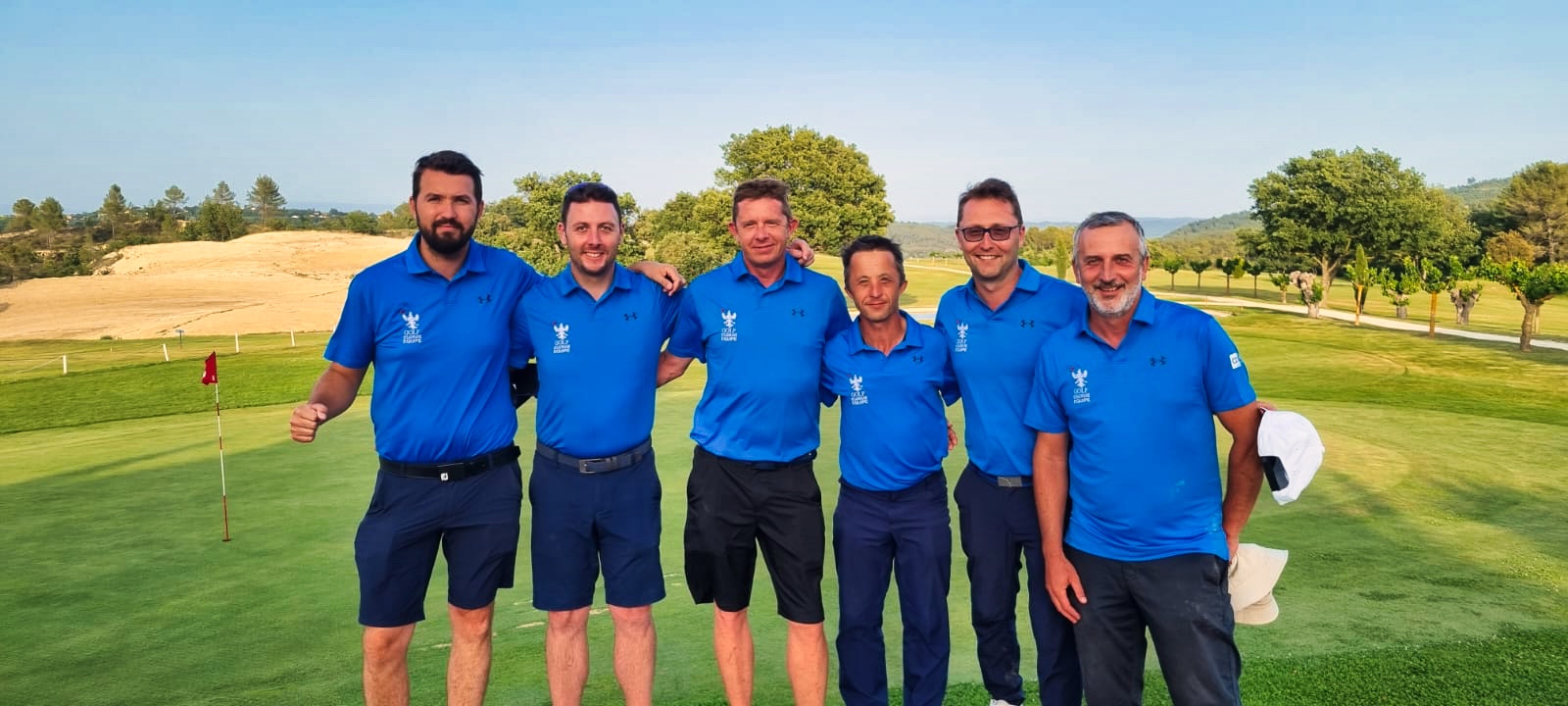 L'équipe victorieuse au Golf du Luberon